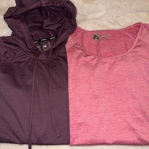 RBX workout hoodie and shirt bundle